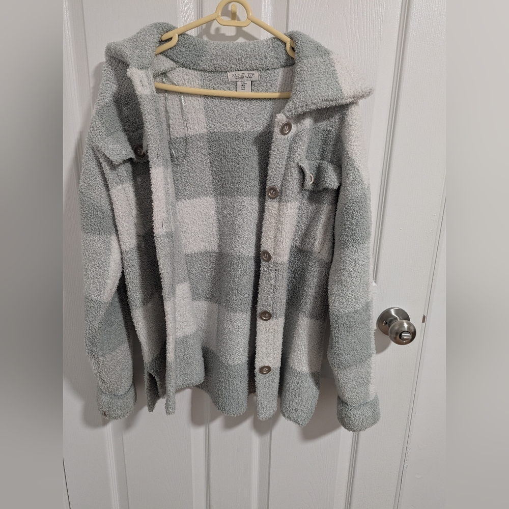 Rachel Zoe fuzzy shacket